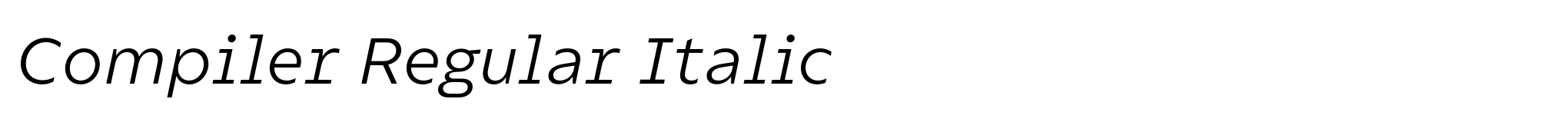 Compiler Regular Italic image